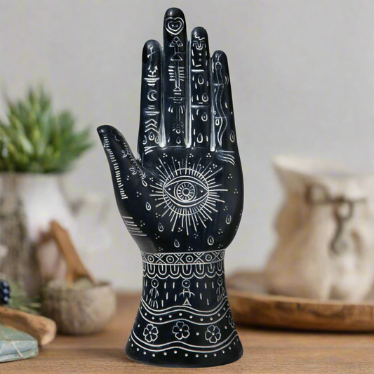 Ceramic Left Hand Figurine Matte Finish