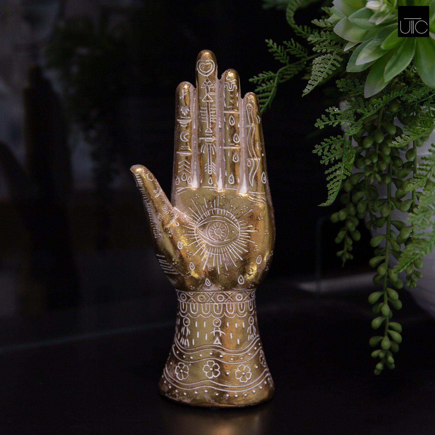 Ceramic Left Hand Figurine Matte Finish