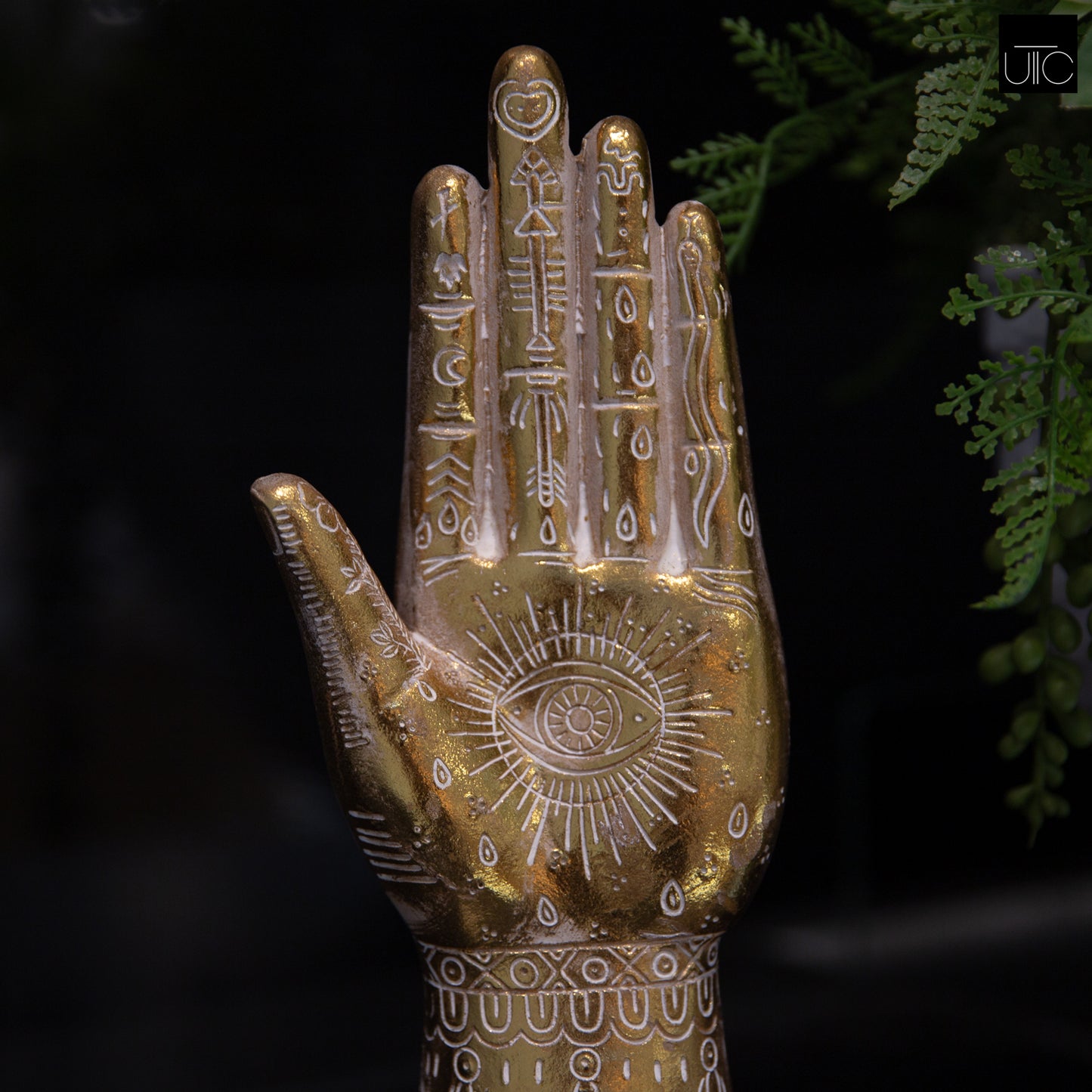Ceramic Left Hand Figurine Matte Finish