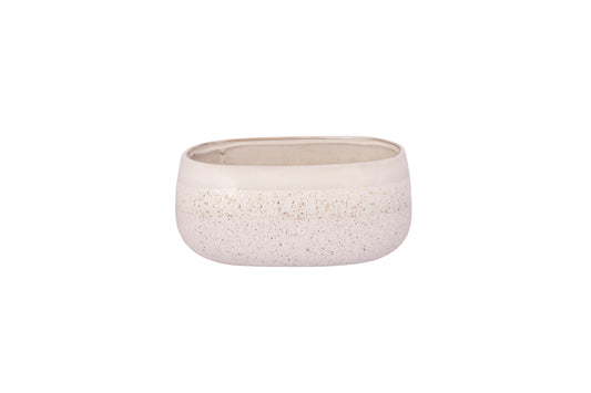 Ceramic Pot White-4.75"H -95