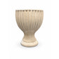 Elongated Hourglass Pedestal Ceramic Flower Pot
