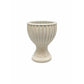 Elongated Hourglass Pedestal Ceramic Flower Pot