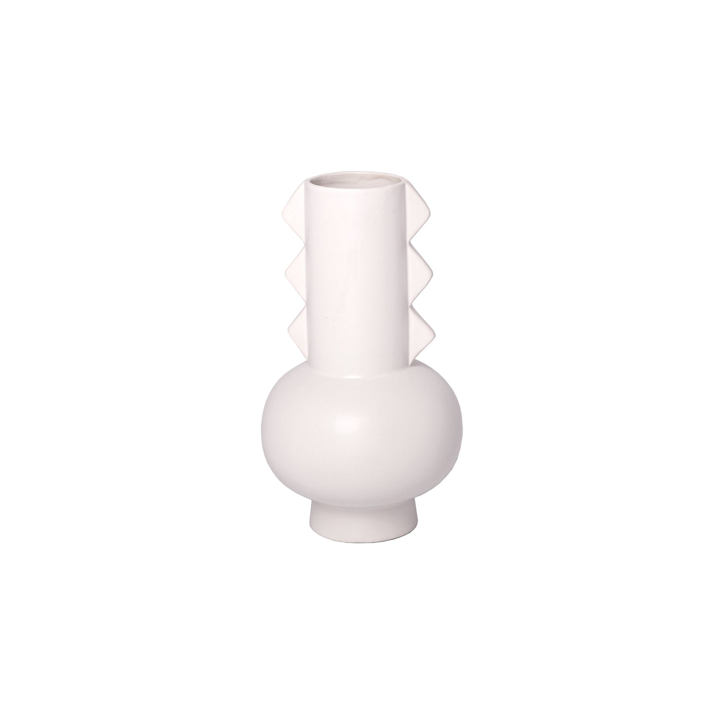 Adie Ceramic Vase with Glazed Matte Finish