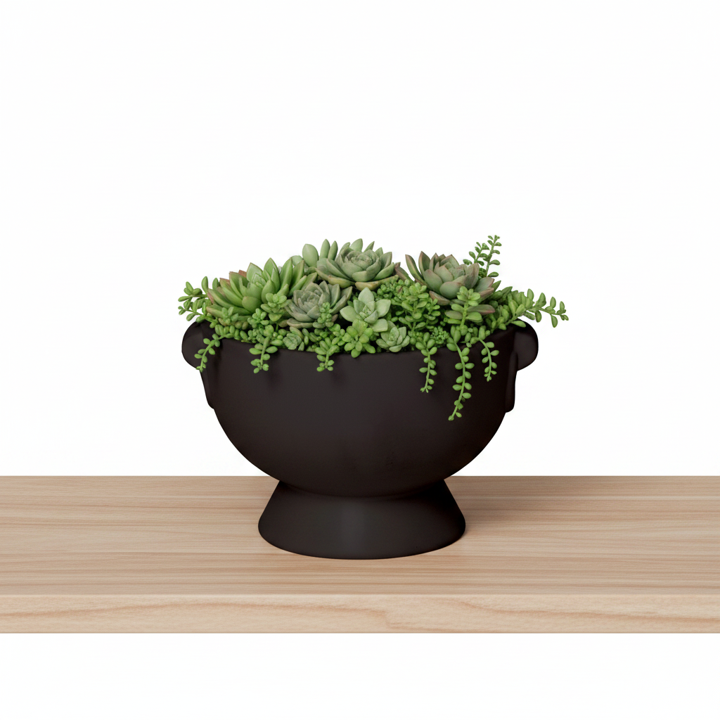 Winnie Lion Handle Ceramic Pot