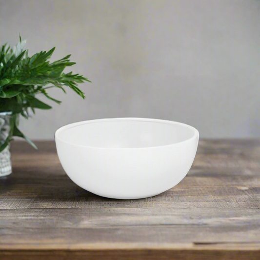 Ellis Dolomite Bowl in Matte White