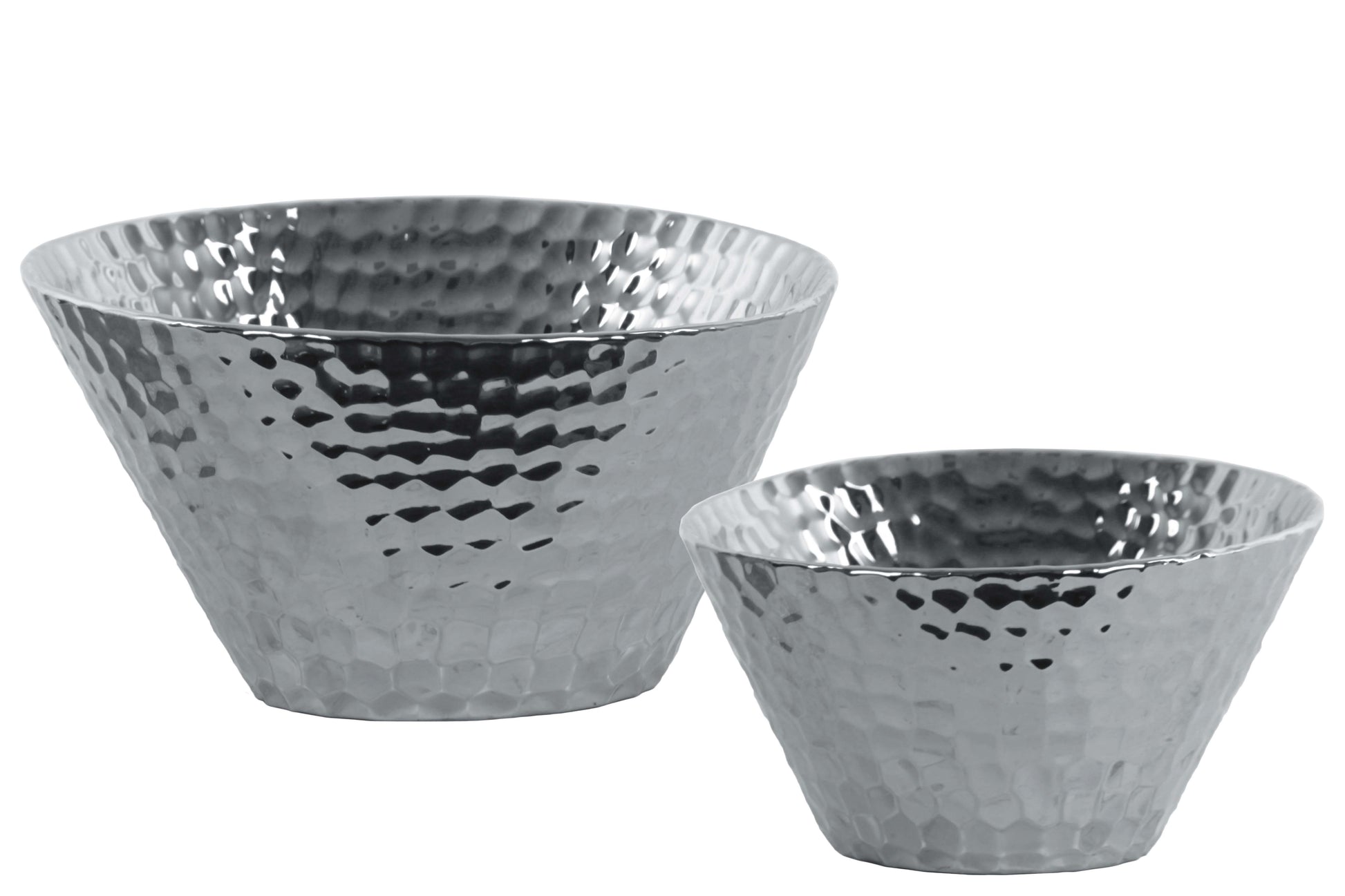 Porcelain Bowl Polished Chrome Finish-6"H