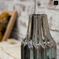 Valea Round Chrome Finish Ceramic Vase
