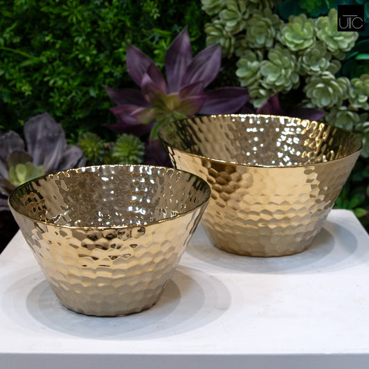 Porcelain Bowl Polished Chrome Finish-6"H