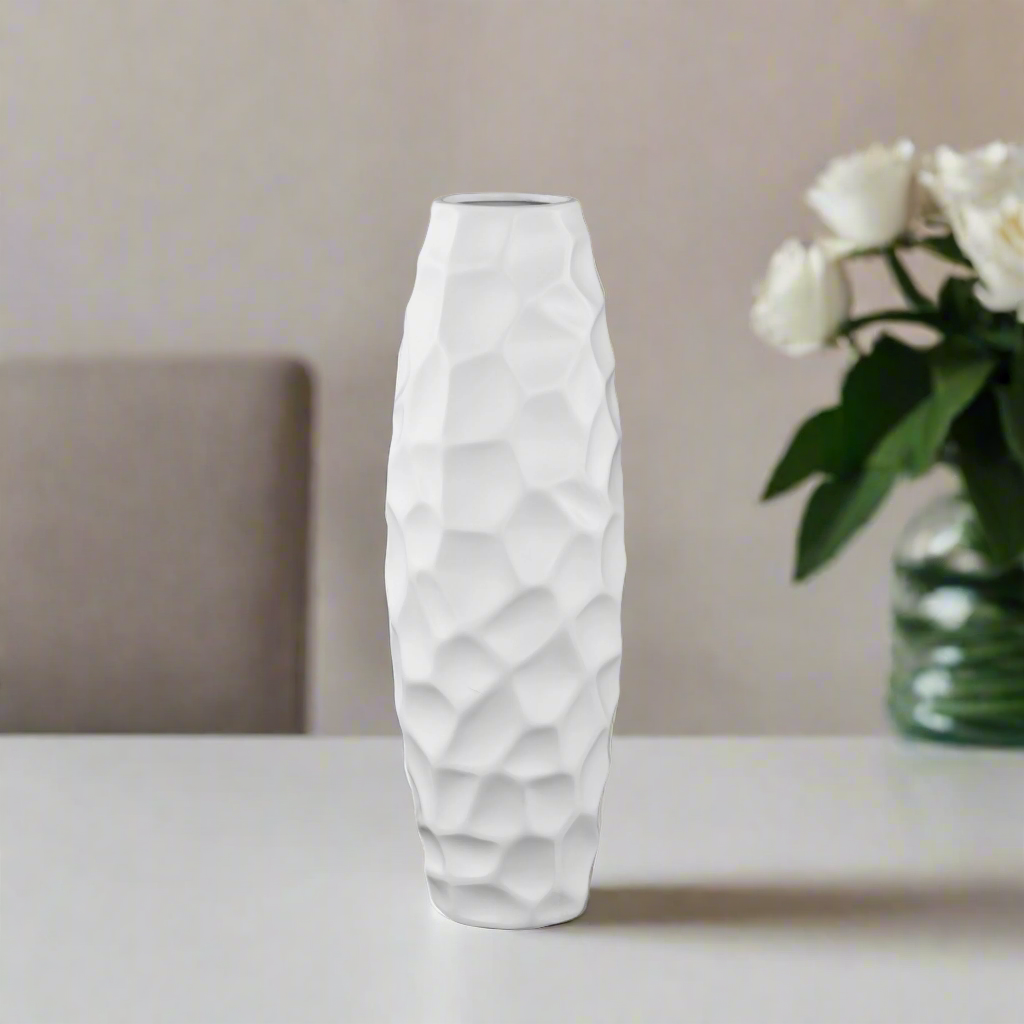 Elowen Ceramic Bellied Wave Vase