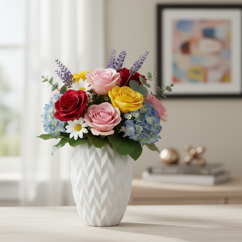 Stella Ceramic Round Vase