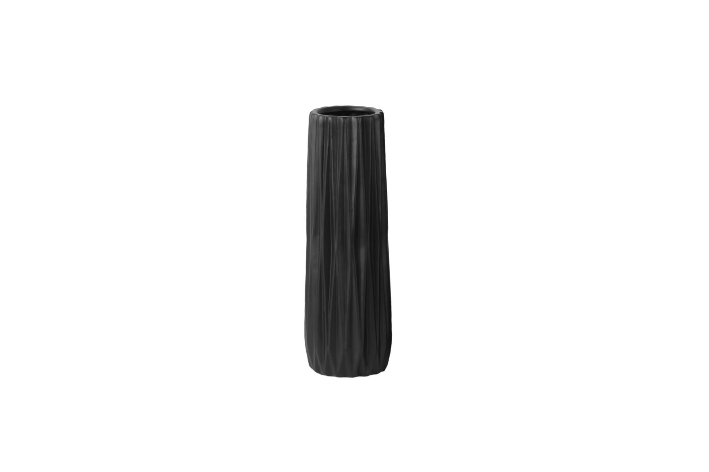 Ceramic Vase Matte Finish Black