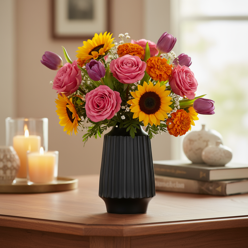 Kincade Ceramic Round Vase