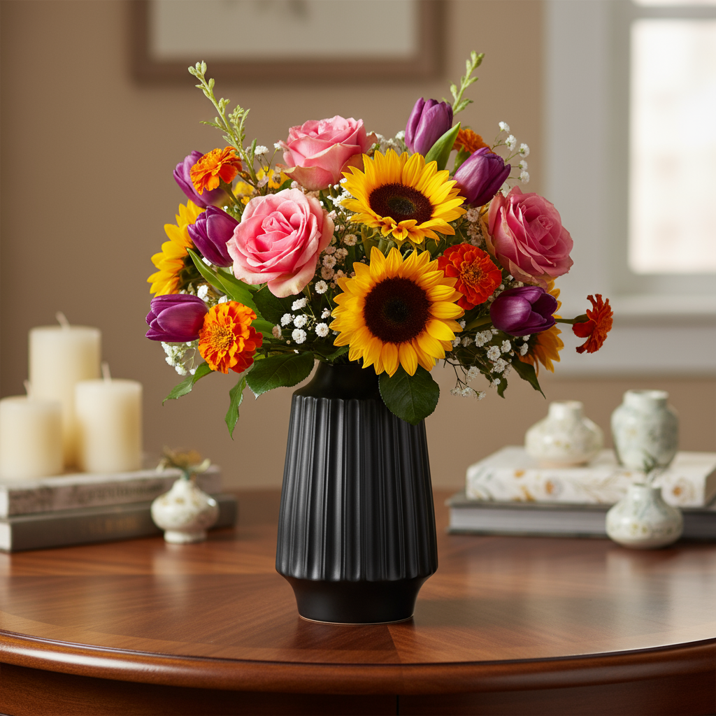 Kincade Ceramic Round Vase