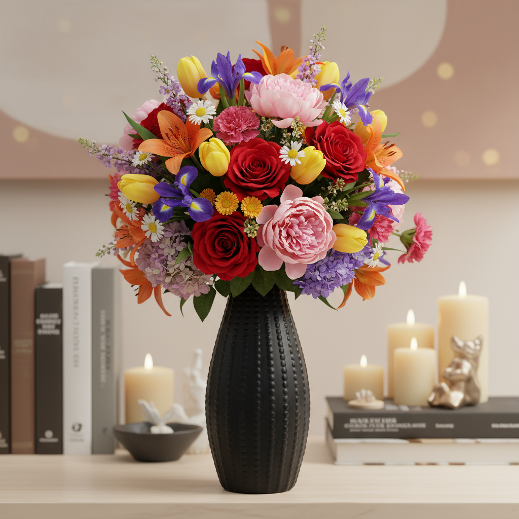 Trenleigh Ceramic Textured Tall Vases