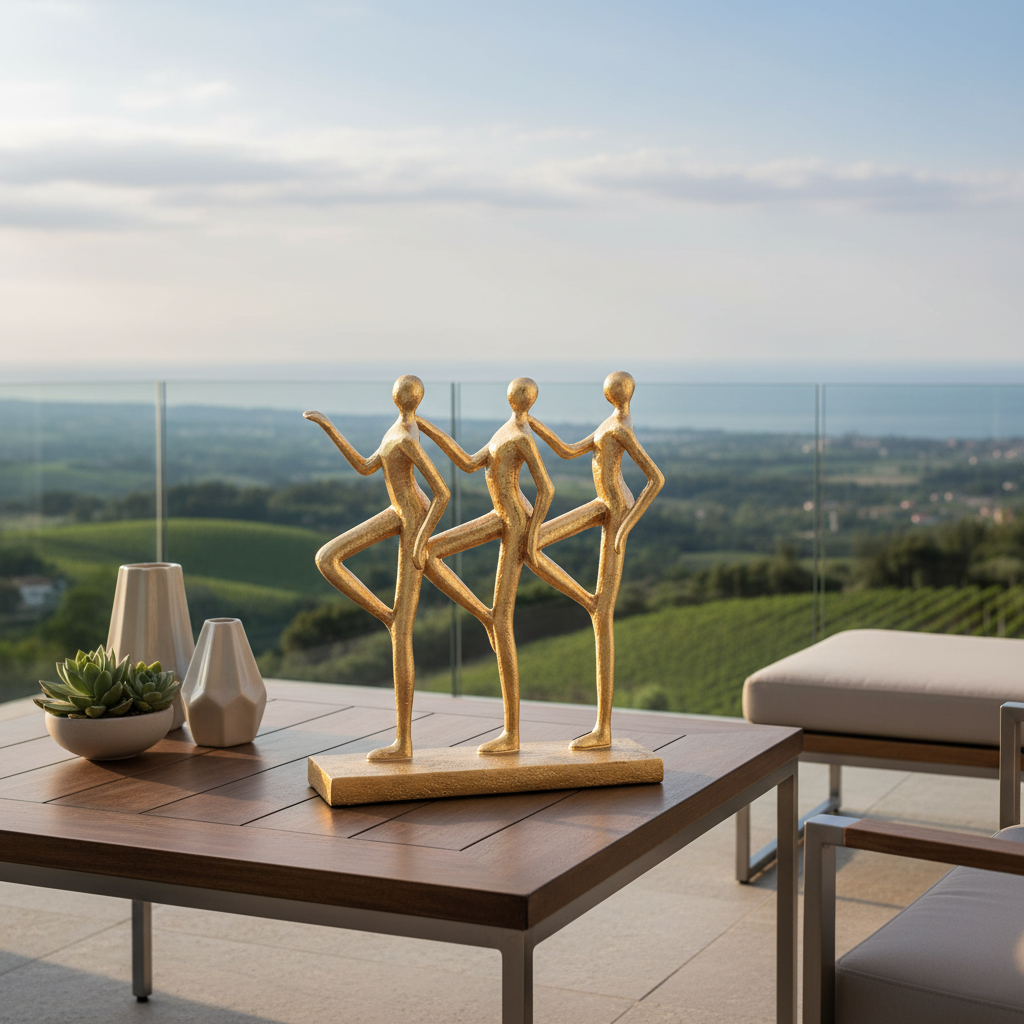 Arlowe Resin Three Ladies Figure