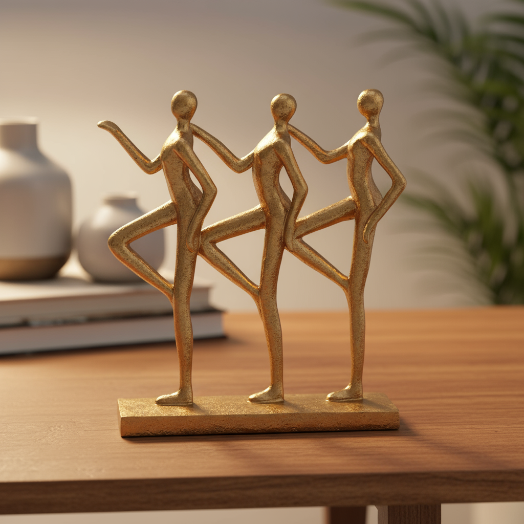 Arlowe Resin Three Ladies Figure