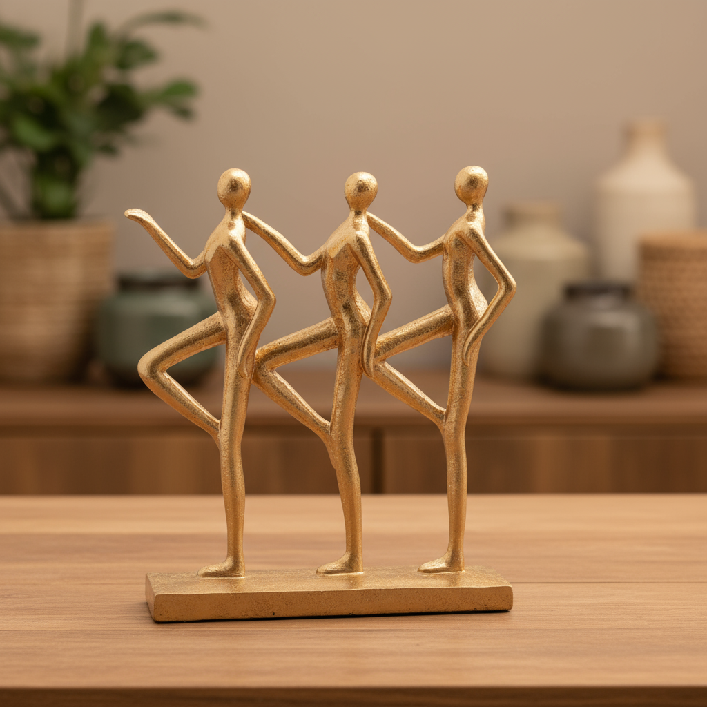Arlowe Resin Three Ladies Figure