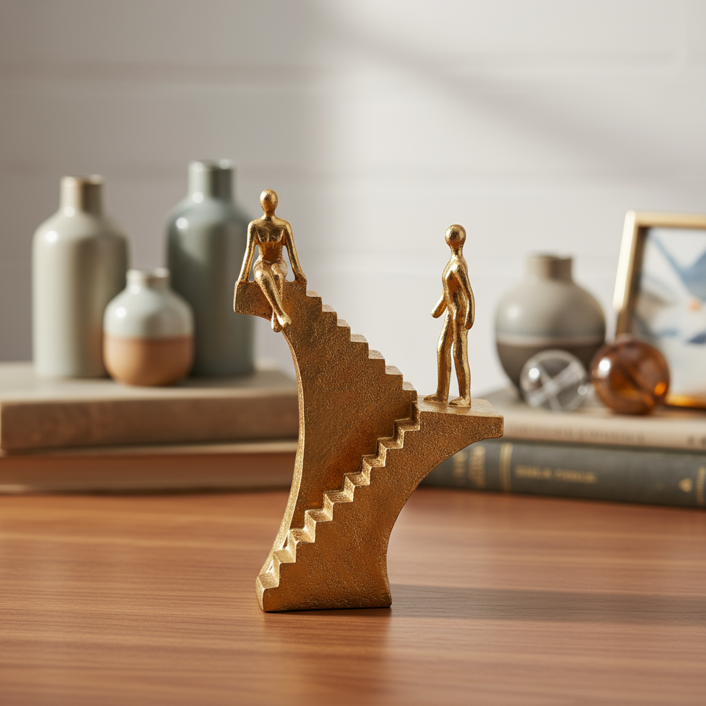 Kailin Resin Climb Stairs Figure