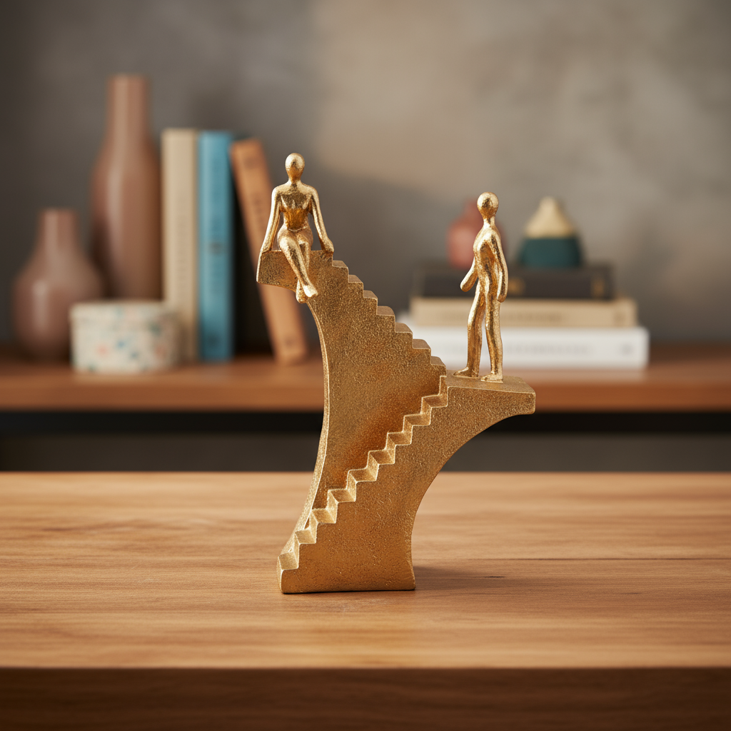 Kailin Resin Climb Stairs Figure