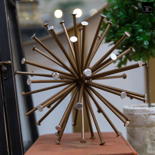 Metal Sculpture Metallic Finish