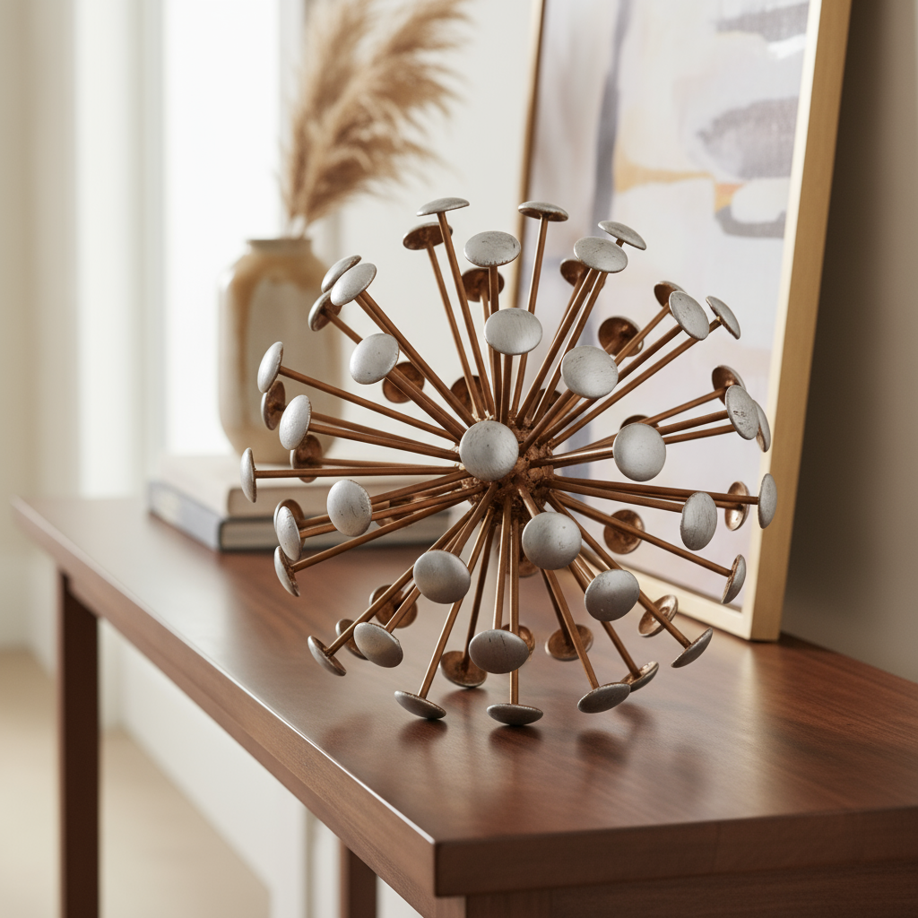 Amryn Metal Sea Urchin Sculpture