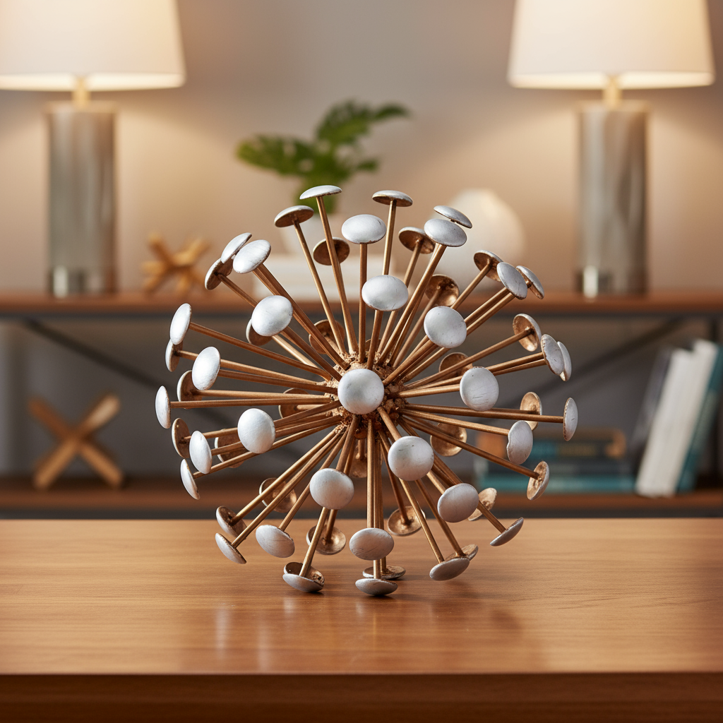 Amryn Metal Sea Urchin Sculpture