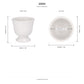 Zavine Matte White Pedestal Planter