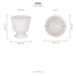 Zavine Matte White Pedestal Planter