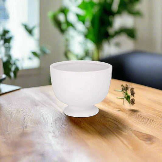 Kerry Ceramic White Pedestal Planter