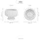 Pavin Off-White Matte Compote Planters