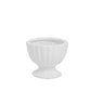 Grellen Rippled Off-White Compote Planters