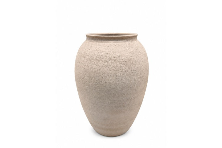Ori Amphora-Style Textured Ceramic Vase