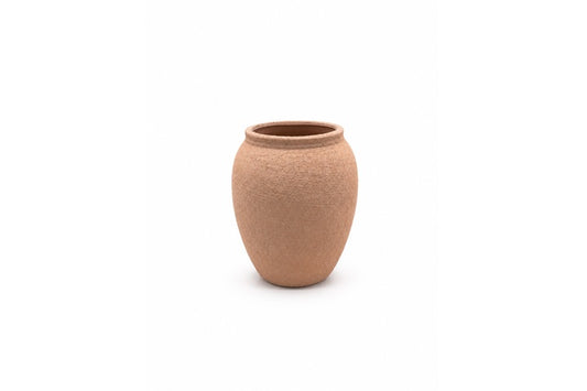 Ceramic Ovaliform Body With Tapered Top Textured
