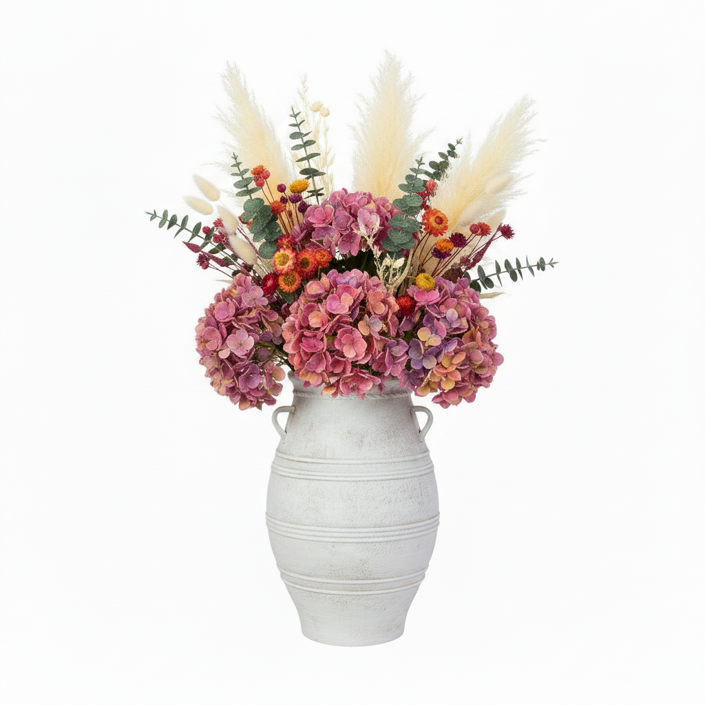Arina Bulbous Amphora Planter with Loop Handles