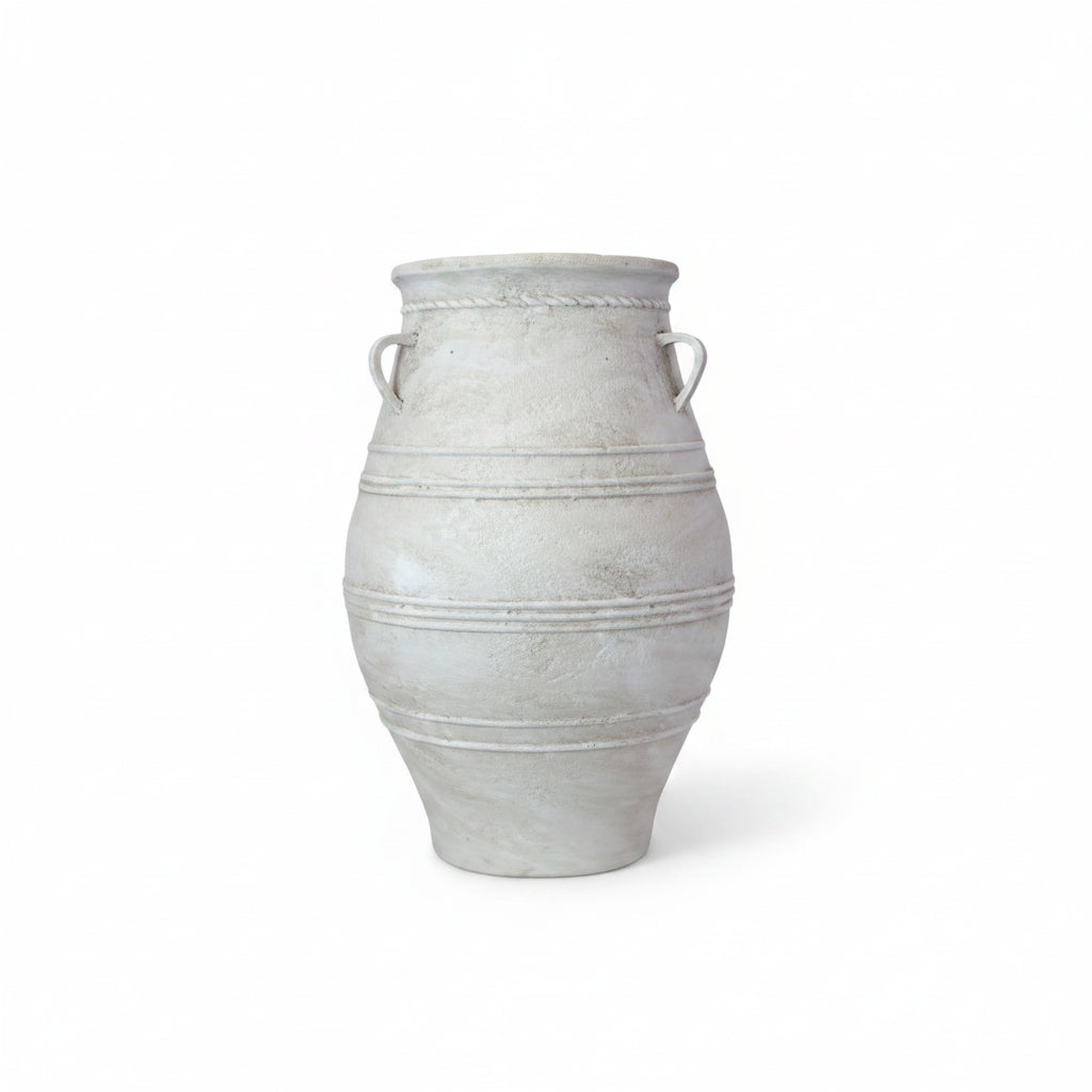 Arina Bulbous Amphora Planter with Loop Handles