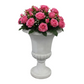 Klavdia Classical Pedestal Urn Planter with Decorative Rim