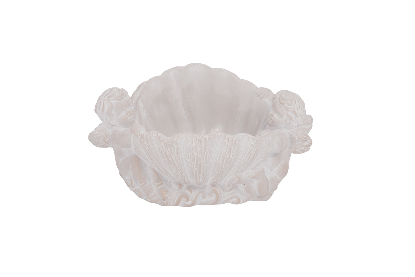 Cement Angel Pot Gray - 6.00"H
