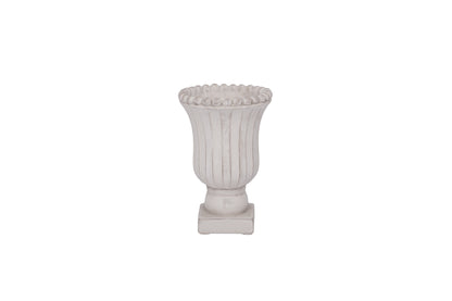 Cement Urn Planter Gray