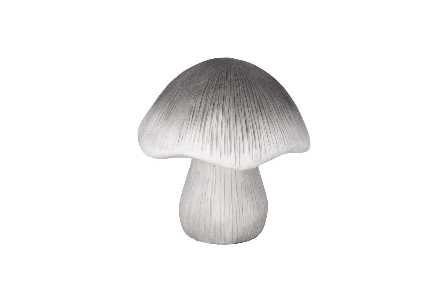 Fiberglass Mushroom Figurine Grey-14.75"H