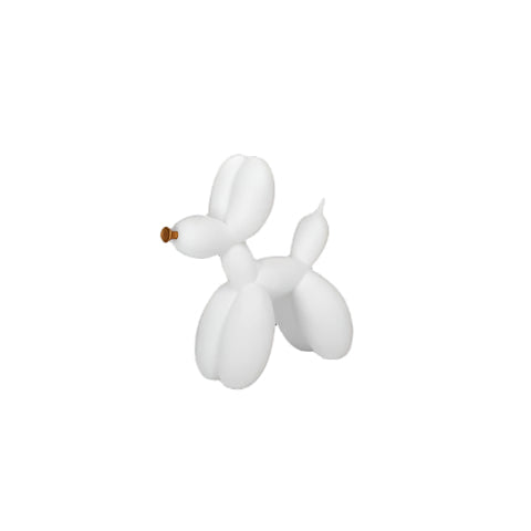 Gerrin White Resin Dog Figurine