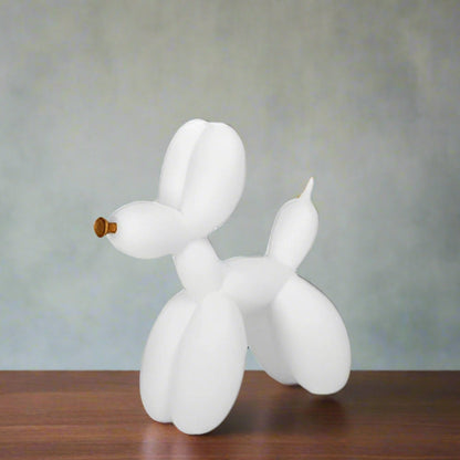 Gerrin White Resin Dog Figurine