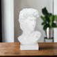 Gaviel White Resin Head Sculpture