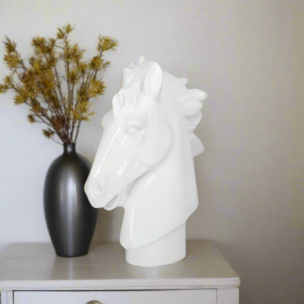 Breslin Resin Horse Head Sculpture