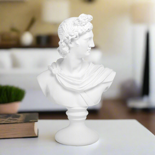 Atlas Resin Male Head Sculpture