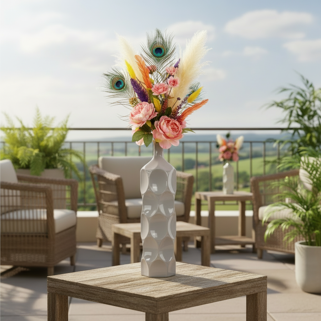 Dotty Ceramic Bottle Vases