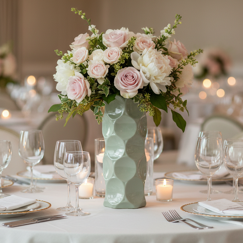 Jaselle Dimpled Ceramic Vase