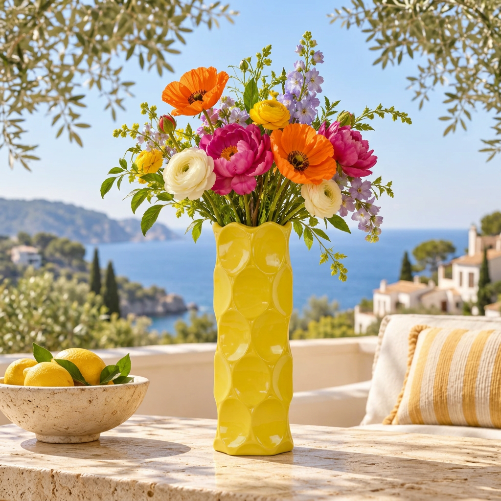 Jaselle Dimpled Ceramic Vase