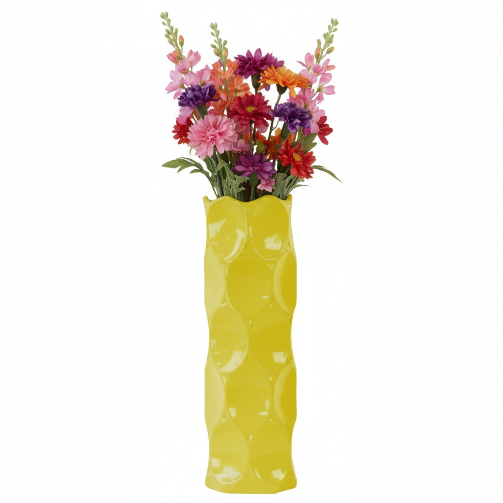 Jaselle Dimpled Ceramic Vase