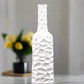Rippled Ceramic Bottle Vase