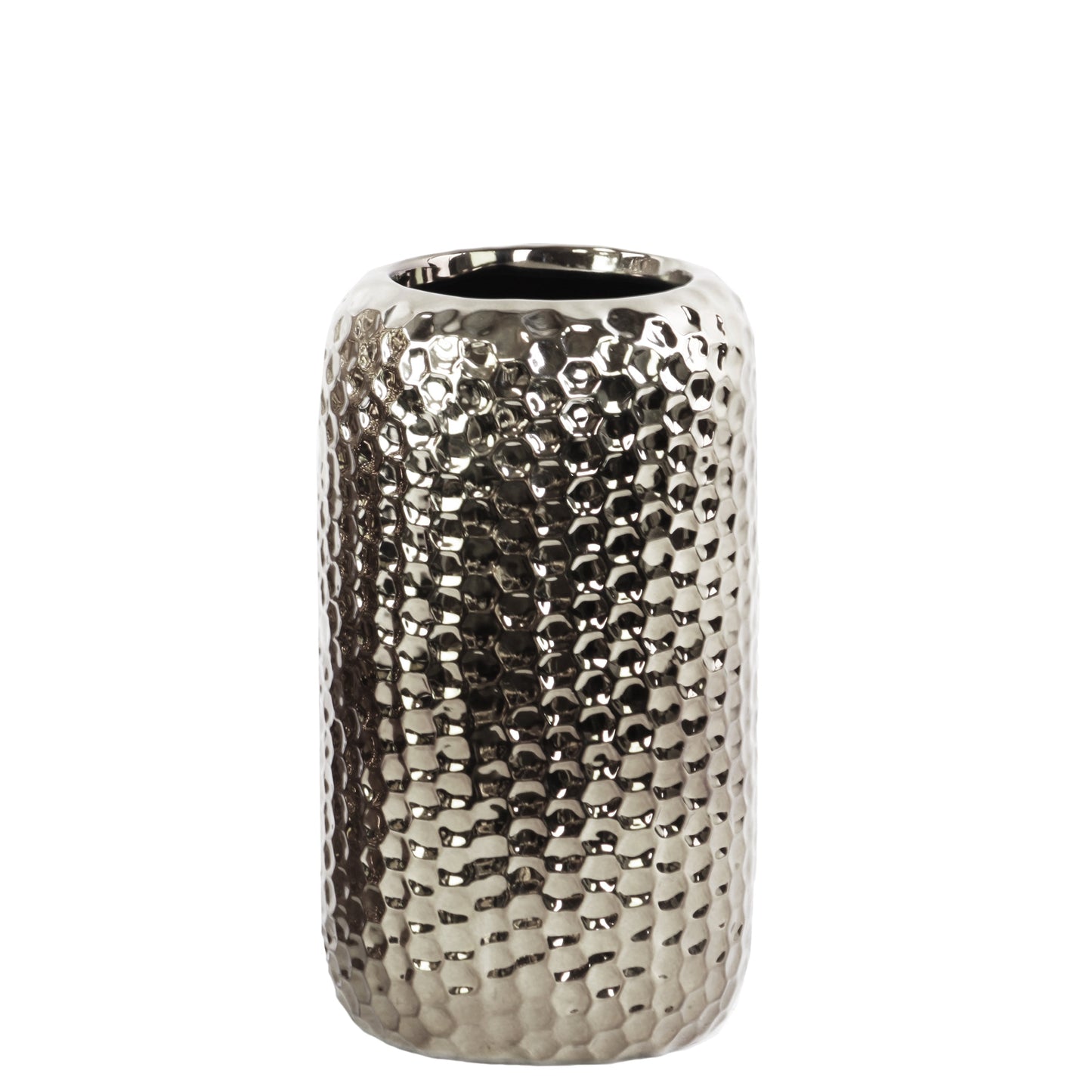 Rosa Ceramic Dimpled Round Vase